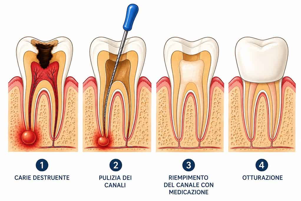 Pulpite estiva nei bambini 5 Terapia per la pulpite